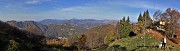 33 Vista panoramica verso la Val Serina dalla Madonnina della neve in vetta al Monte Poieto (1360 m)